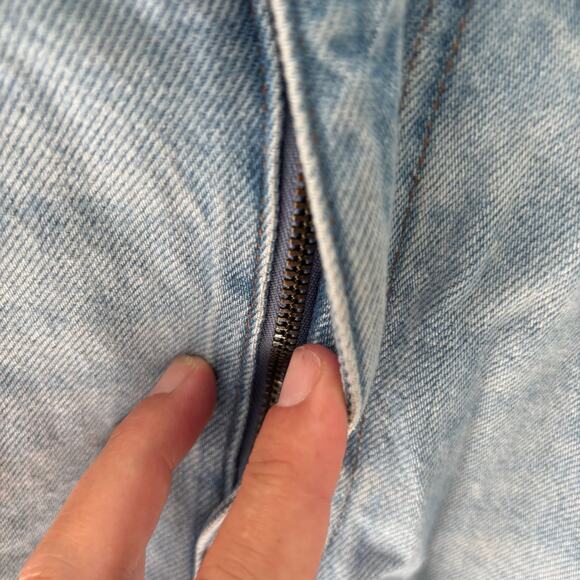 Madewell Superwide-Leg Jeans Light Wash Relaxed Size 27 - Picture 5 of 7